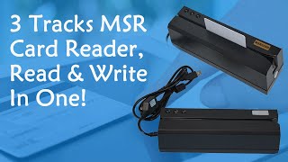 3 Tracks MSR Card Reader ReadampWrite In One  MSR606 [upl. by Durrett359]