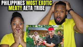 🇵🇭 EATING WITH THE AETAS  Americans React to Philippines Most Exotic Meat with the Aeta Tribe [upl. by Bozovich]