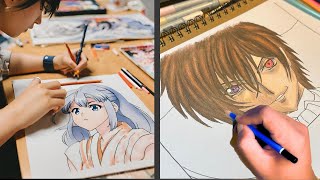 Cómo Hacer Dibujos De Lelouch Semi REALISTA Paso a Paso [upl. by Oribel]