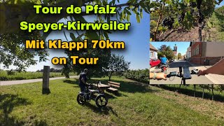 Tour de Pfalz  SpeyerKirrweiler  Klappi 70km on Tour [upl. by Gascony286]