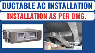 Ductable Air Conditioning Installation explain in hindi  Central Air Conditioning  HVACTutorial [upl. by Aciruam395]