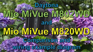 Picture Comparison and wiring diagram of Daytona Mio MiVue M802WD and Mio MiVue M820WD [upl. by Tim]