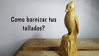 Como barnizar madera para esculturas [upl. by Searby569]