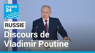 REPLAY  Discours de Vladimir Poutine devant la Nation • FRANCE 24 [upl. by Tann]