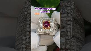 VIVID RHODOLITE GARNET vividrhodolitegarnetgarnetklikpermatabatupermata pasarrawabening [upl. by Bledsoe]