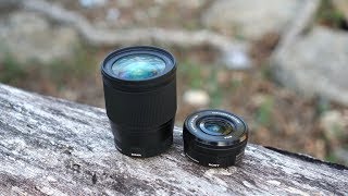 Sigma 16mm F14 vs Sony 1650mm Kit Lens [upl. by Akinehs]