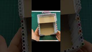 👆Full Video 🌹DIY  Waste Paper Crafts  Napkin Holder Idea diy craftsideas handmade shorts [upl. by Aikemet496]