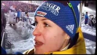 Biathlon Interview mit Magdalena Neuner 06012012 [upl. by Deevan312]