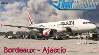 A320ceo Volotea  Bordeaux BOD to Ajaccio AJA [upl. by Shaughnessy]