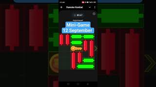 Mini Game Today 12 September Hamster Kombat How To Solve Mini Game Puzzle in Hamster Kombat SOLVED [upl. by Carbo]