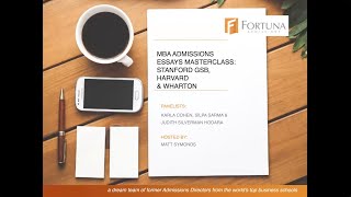 Ace Your Stanford GSB HBS and Wharton Application Essays With Fortuna [upl. by Ardith]