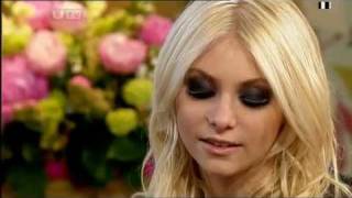 Taylor Momsen on This Morning show talking about kissing Chace Crawford [upl. by Dnalwor]