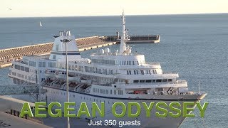 Aegean Odyssey Cruise Ship  a quick look at a very small ship [upl. by Nwahsem]