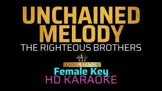 UNCHAINED MELODY  Female Key KARAOKEMINUS 1 [upl. by Terena]