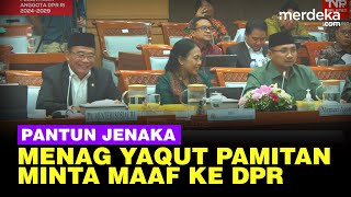 Pantun Jenaka Menag Yaqut Perpisahan di DPR Ikan Hiu GetarGetar [upl. by Illah574]