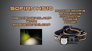 Sofirn HS10 LH351D high CRI 1100lm headlamp review with night shots and runtime graphs [upl. by Johan]