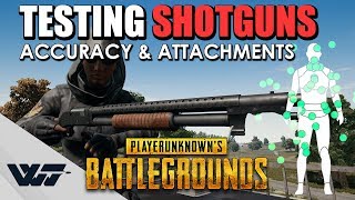 TEST Which Shotgun is the MOST ACCURATE  New attachment  Pellet spread COMPARISON  PUBG [upl. by Roinuj]