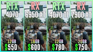 RX 6950 XT vs RTX 4070 vs RX 6800 XT Tested in 12 Games [upl. by Leiria]