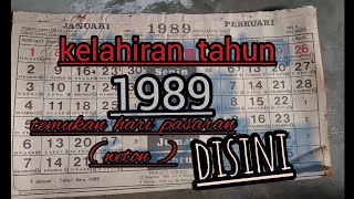 KALENDER LAWAS TAHUN 1989 [upl. by Xineohp]