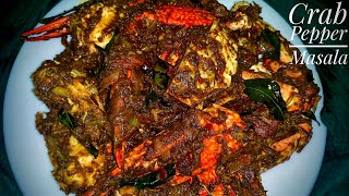 Crab pepper masala kerala style recipe  Crab recipe  Crab roast  I’m Born Hungry [upl. by Ioab]