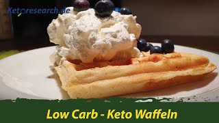 Low Carb Waffeln  Keto Waffeln extrem lecker 😋 reine Eiweißbombe  ProteinWaffeln [upl. by Nnaid]