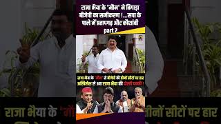 Raja Bhaiya के मौन ने बिगाड़ा BJP का समीकरण  loksabhaelection2024 uppolitics therajneeti [upl. by Cerveny]