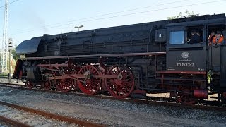 Dampfsonderzug 01 533 ÖGEG zur Hanse Sail am 09082014 von Braunschweig nach Rostock [upl. by Retrop813]