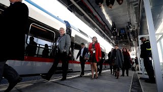 TEXRail takes its inaugural ride to DFW Airport [upl. by Nanci]