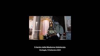 Il rientro della Processione dedicata alla Madonna Addolorata a Grottaglie  14 Settembre 2024 [upl. by Assirk277]