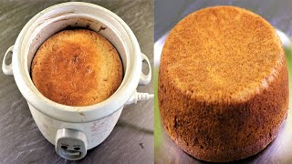 Rice Cooker Cake  Basic Sponge Cake Recipe  NO BAKE NOOVEN amp NOEGG [upl. by Tiertza]