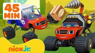 Blaze and the Monster Machines  Blaze verwandelt sich in ein Lieferauto mit AJ  Nick Jr [upl. by Bilac]