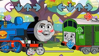 FNF NEW FAT Thomas Engine VS OLD Thomas Railway Can Can  Friday Night Funkin [upl. by Perlman411]