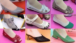 WOMEN SLIPPERS 2024 LATEST NEW APPEALING LEATHER SLIP ON SHOES LATEST OF SANDALS [upl. by Yoral]