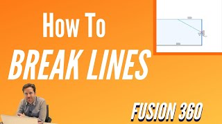 How To Break Lines in Fusion 360 Dividing A Line [upl. by Millda]