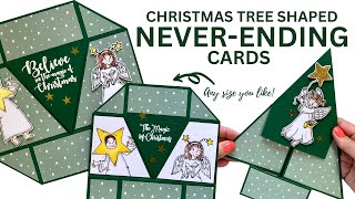 CHECK THIS OUT ➡️ Christmas Tree Shaped NeverEnding Cards [upl. by Benildas]