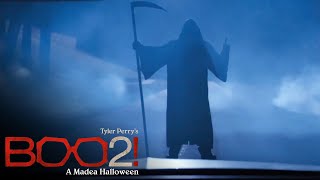 Leah amp Madea See the Grim Reaper Scene  Boo 2 A Madea Halloween 2017 [upl. by Schroer873]