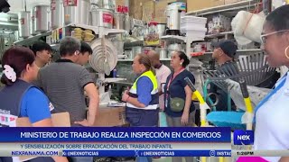 Ministerio de trabajo realiza inspección en comercios para erradicar el trabajo infantil [upl. by Etrem199]