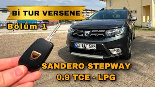 DACİA SANDERO STEPWAY 09 TCE LPG  HIZLANMASI 16 ARAÇ GİBİ [upl. by Kentigerma297]