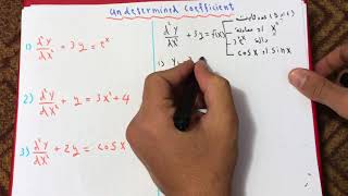 شرح undetermined coefficients [upl. by Theurich]