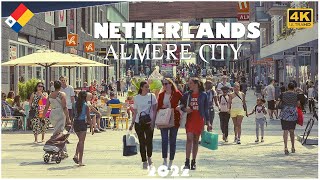 Walking tour in Almere  Youngest City in the Netherlands  The best shopping mall  4k UHD [upl. by Hawkie]