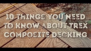 How to install Trex composite decking [upl. by Ifill637]