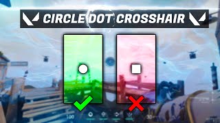 VALORANT Circle Dot Crosshair Settings EASY [upl. by Henghold4]