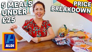 ALDI FOOD HAUL UK 2022  5 For Under £25 Spanish Week Haul Breakdown With Prices  Budget Meals ad [upl. by Jonny]