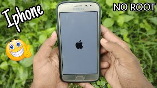 Install IOS 12 in any Samsung phones  without root [upl. by Enwad]