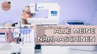 Alle meine Nähmaschinen  Nähvlog  LaLilly [upl. by Byrn954]