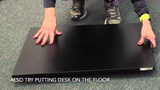 Stand Steady XELITE PRO how to raise and lower the standing desk [upl. by Saraann]