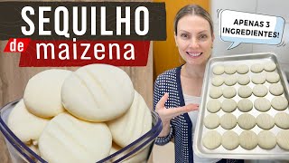 SEQUILHO DE MAIZENA E LEITE CONDENSADO  SÓ 3 INGREDIENTES [upl. by Sindee]