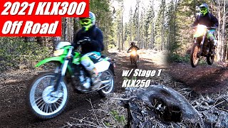 2021 KLX300 Full Off Road Test  Black Diamonds Hillclimbs Single Track Jumps [upl. by Abihsat]