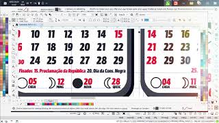 Calendário 2025 Vertical Preto Em CDR Vetor 2 X 6 Editável no CorelDraw [upl. by Noerb]