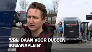 Openbaar vervoer krijgt vrij baan tijdens operatie Julianaplein [upl. by Etteloc]